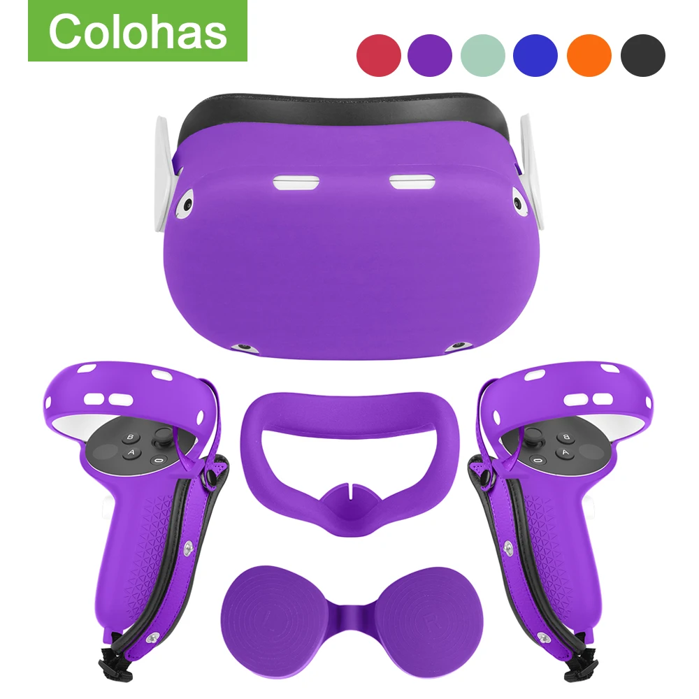 Набор защитных чехлов для Oculus Quest 2 VR чехол с сенсорным контроллером и ручкой на