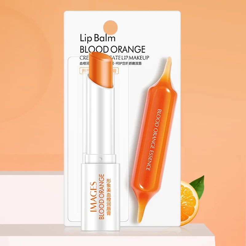 Blood Orange Lip Balm Moisturizing Lip Balm Colorless Repair Wrinkles