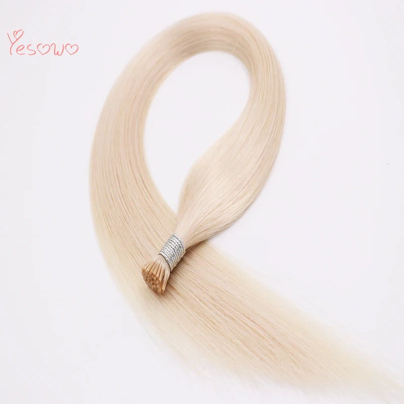 Yesowo i Tip предварительно скрепленные волосы remy 22 дюймов 60 #40 г русские прямые