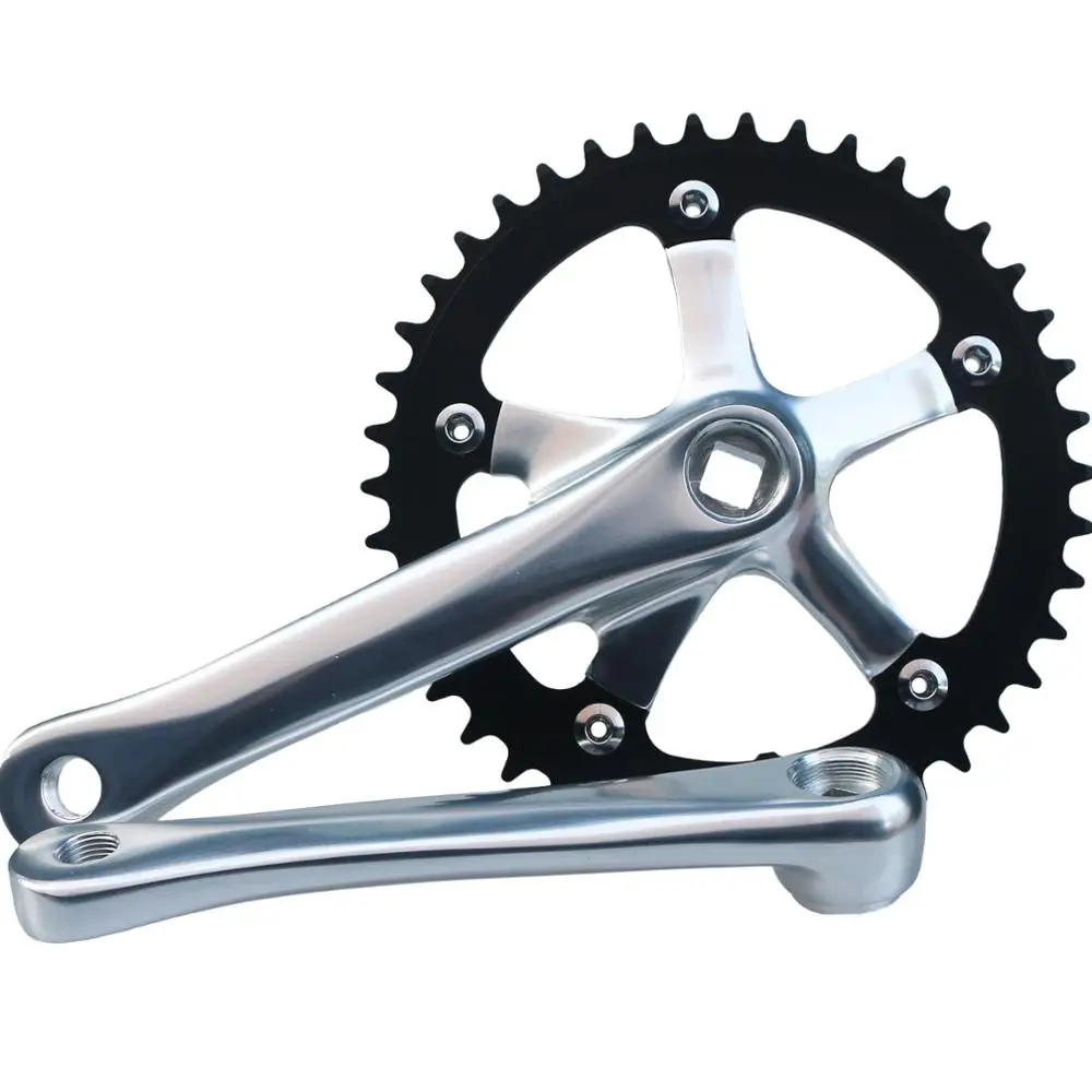 Details about   165mm,140mm & 115mm ONE PIECE CRANK for Bike/Bicycles in SILVER Circular hole 