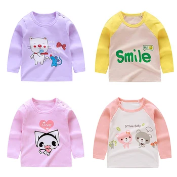 

Girl 2T-5T cotton camisas bebes ninas baby GIRLS clothes Long Sleeve Child Kids Big Girls Tee Shirts thanksgiving shirt Tops