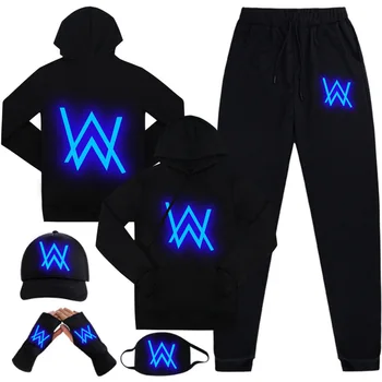 

Luminous Alan Walker spring autumn pullover hoodies glowing in dark hip hop sweatshirt zipper hooded jacket coat tracksuits