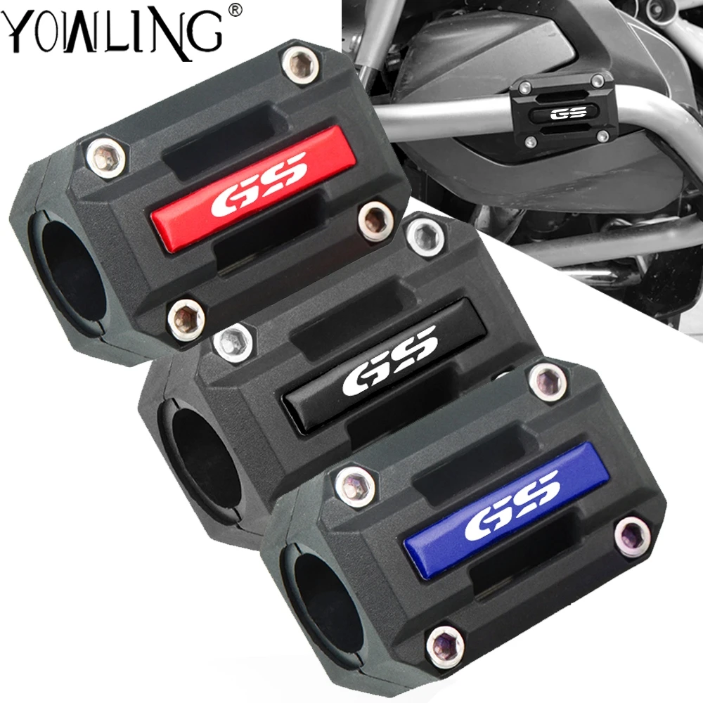 

LOGO GS Moto Engine Guard For BMW R1200GS LC adv F650GS G310GS F700GS F800GS Bumper Protection Decorative Block 25mm Crash Bar