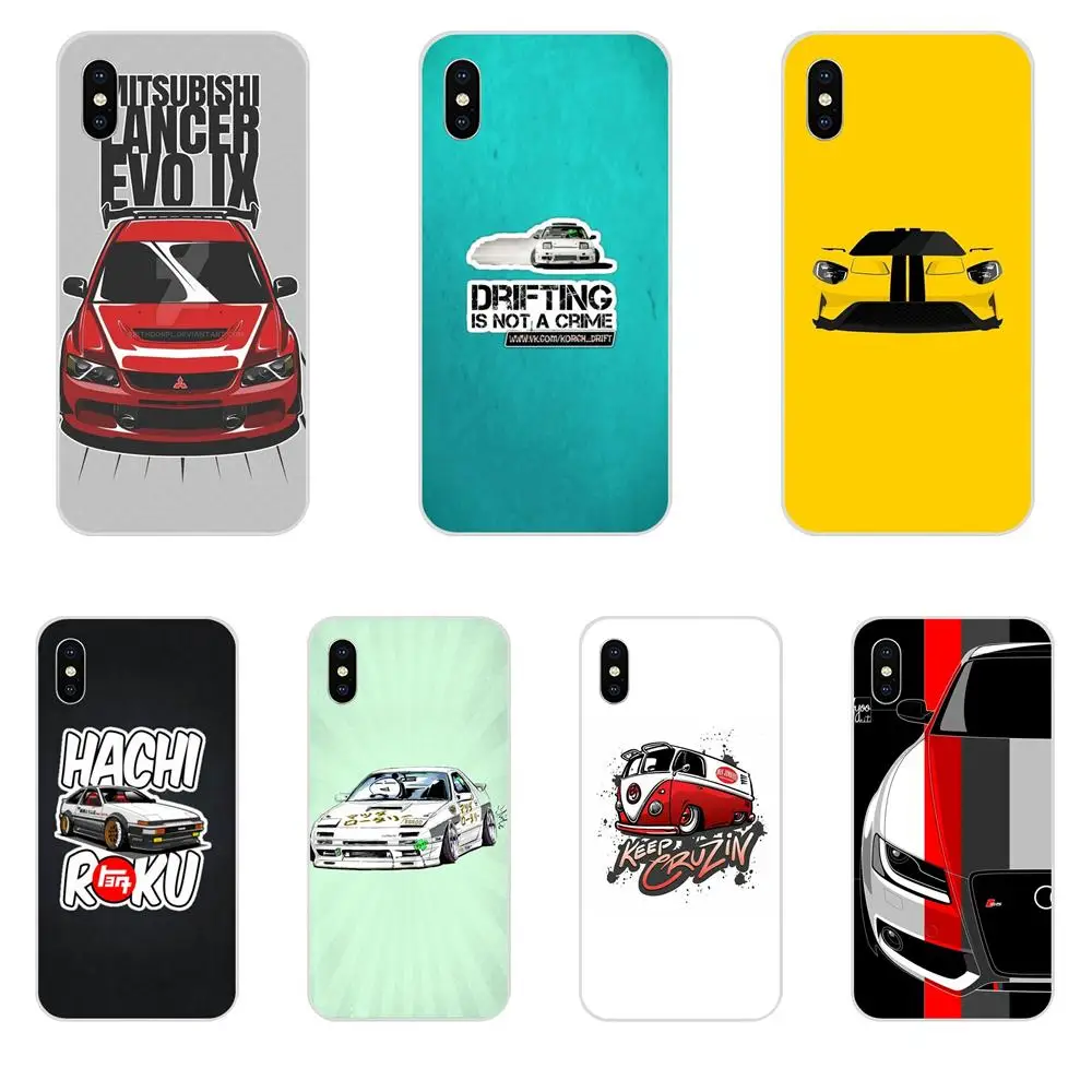 For Galaxy Alpha Note 10 Pro A10 A20 A20E A30 A40 A50 A60 A70 A80 A90 M10 M20 M30 M40 Soft TPU Case Fashion Drift Cars Auto JDM | Мобильные