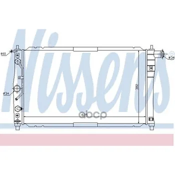 

Engine radiator Daewoo Lanos 1 5-1 6 98-nissens art. 616551