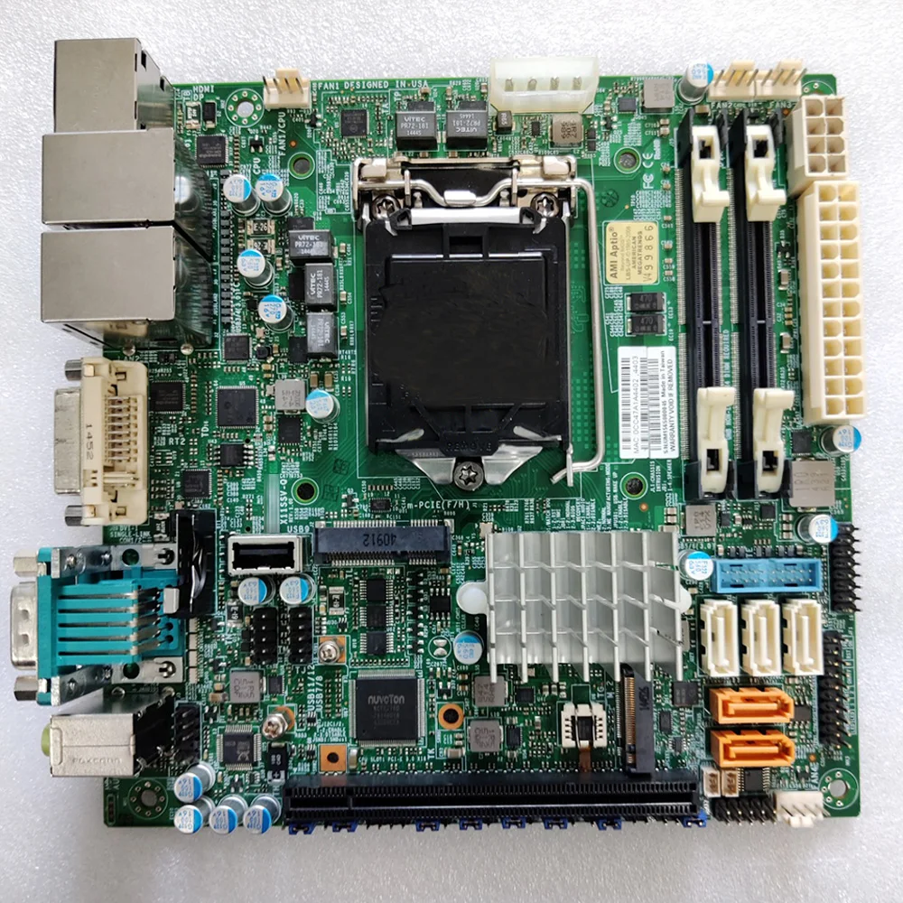 X11SSV-Q For SuperMicro Server Motherboard Single-Channel LGA1151 Q170  Mini-ITX Small Board