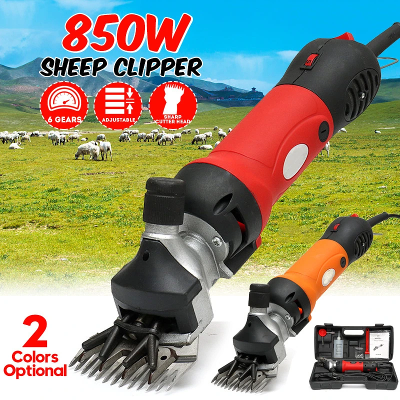 

850W 220V 6 Gears Speed Electric Sheep Goat Shearing Machine Clipper Farm Shears Cutter Wool scissor Cut Machine With Box