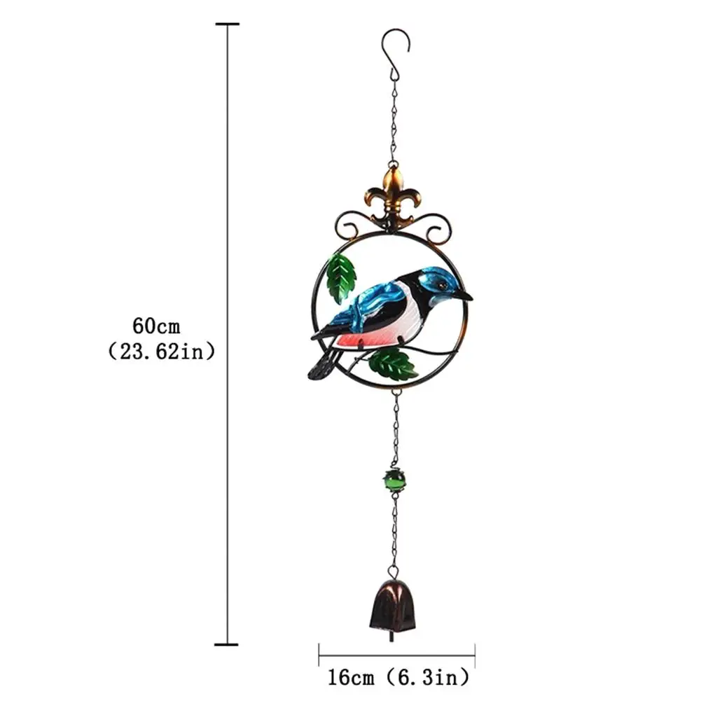 Металлические ручной работы Колибри ветряной колокольчик стеклянные украшения креативные домашние колокольчики Музыка Ветра трубки кулон украшения дома сада