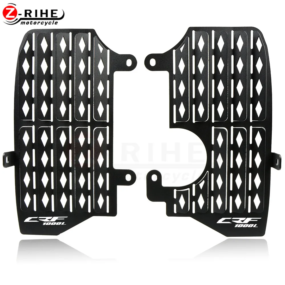 for CRF1000L logo Алюминиевый сплав мотоциклетная решетка радиатора защита для HONDA CRF1000L CRF 1000L Африка Твин - Цвет: for CRF1000L logo
