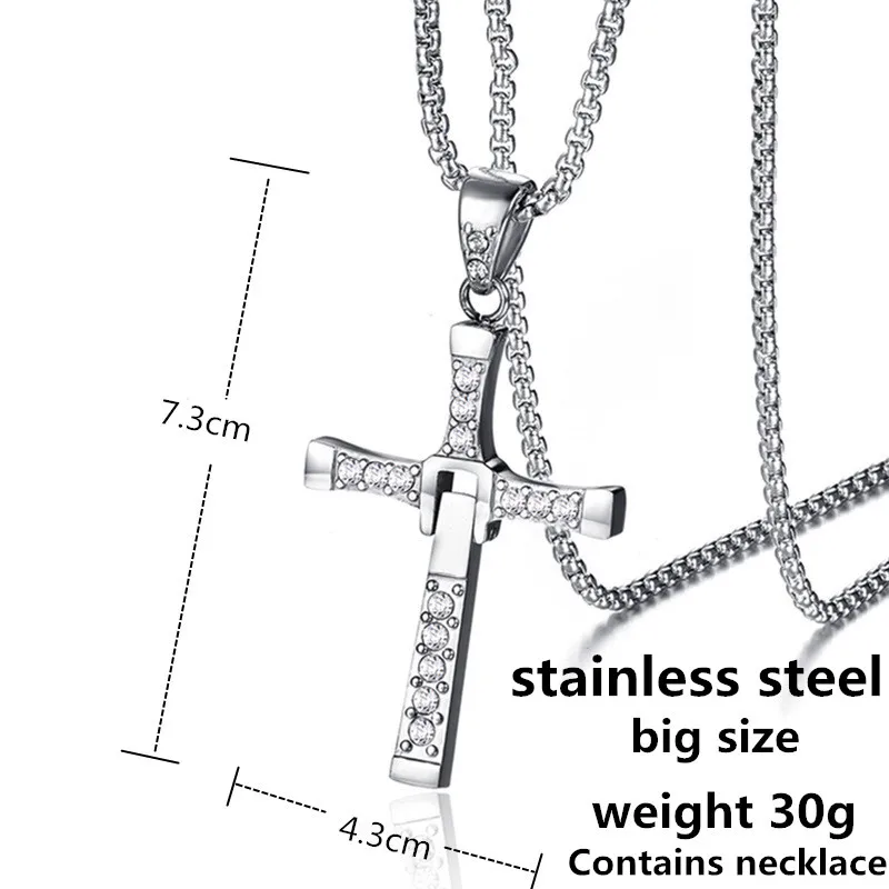 New 2024 D 6 7 8 Hard Gas Actor Hip Hop Dominic Toretto Cross Necklace  Pendant For Men Friend Gift Fashion Jewelry Creative Gift Fashion Creative  Gift | Amazon.com