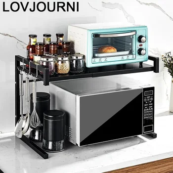 

Sponge Etagere Kuchnia Stainless Steel Adjustable Microwave Shelf Cozinha Cuisine Organizador Cocina Kitchen Storage Rack Holder