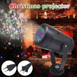 Projecteur LED rotatif de noël, lampe de Projection de flocon de neige avec Base montée, pour fête de vacances à la maison, pour Bars KTV 