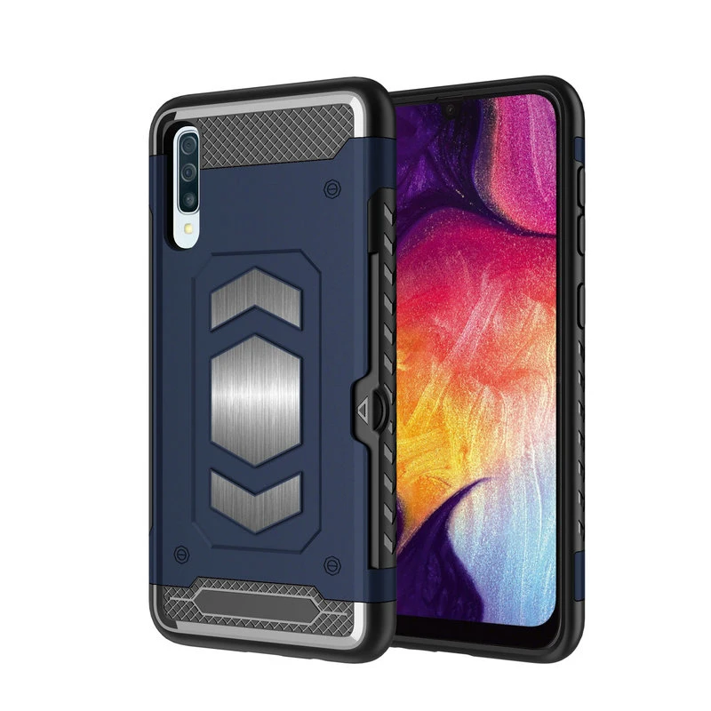 

Card Slot Robot for Coque Samsung A50 Case Samsung A30 Case A 50 A 20 30 Phone Cover Hard Back Etui for Samsung Galaxy A20 Case