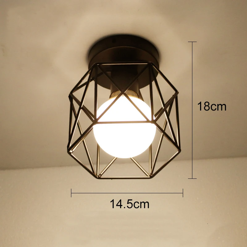 18 no bulb Светодиодный потолочный светильник современный плафон Домашнее освещение гостиная винтажная лампа с нитью накаливания по форме напоминающей клетку потолочный светильник Lampara Techo подвесной светильник светодиодный - Цвет корпуса: 18 no bulb