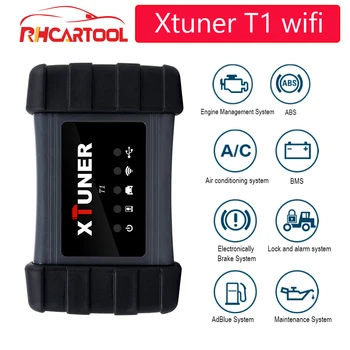 

OBD2 Vpecker Xtuner T1 Heavy Duty Wifi Diagnosit Scanner Support J1939 J1708 Protocol Truck Update Online for Toyota for honda