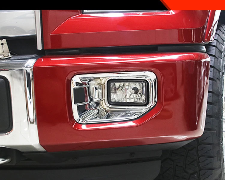 Для Ford F150- хромированные внешние аксессуары передний противотуманный светильник лампа литье Крышка отделка зеркальная поверхность детектор