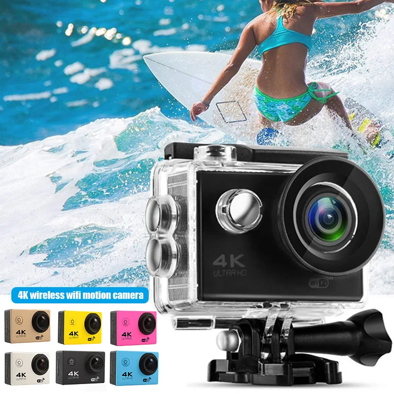 

Sport Camera Ultra HD 4K / 30fps WiFi 2.0" 170D Underwater Waterproof DVR Video Cam Outdoor Diving Bicycle Camcorder