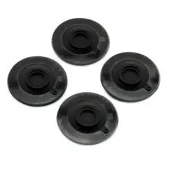 Enhanced Laptop Bottom Case Rubber Feet Set - 4 Pieces, Universal Fit for 13, 15 and 17 Devices (Black)
