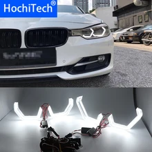 Белый кристалл глаза Ангела наборы знаковых M4 Стиль дневной свет DRL для BMW 3 серии F30 320i 328i 335i 330i 340i 318i 330e 340i 2013-17