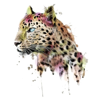 

Fashion Leopard Stickers Decoration Patches For Clothing Diy Heat Press Washable Parches Iron On Transfer Easy Use Stickers