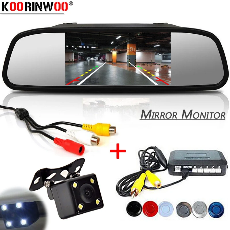 

Koorinwoo Wireless Intelligent System Digital Monitor Dynamic Dual-core Car Parking Sensors Parktronic Buzzer 12V Alarm Jalousie