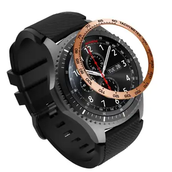 

Watch Bezel High-quality For Samsung Gear S3frontier Bezel Ring Adhesive Cover Anti Scratch Metal Hot