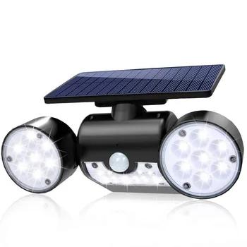 

Solar Light Outdoor Motion Sensor Solar Wall Light with Dual Head Spotlights 30 LED Waterproof MDJ998