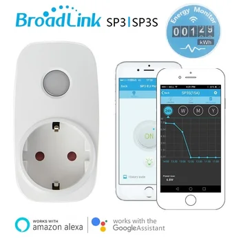 

Broadlink SP3STimer plug,Energy Monitor EU socket outlet,smart Home Automation APP Control,work with Alexa Echo Google Home