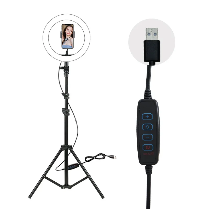  3 Color Led Light 10inch 26cm Ring Light with Tripod Stand for Live Stream Video Universal Phone Cl - 4000321920033
