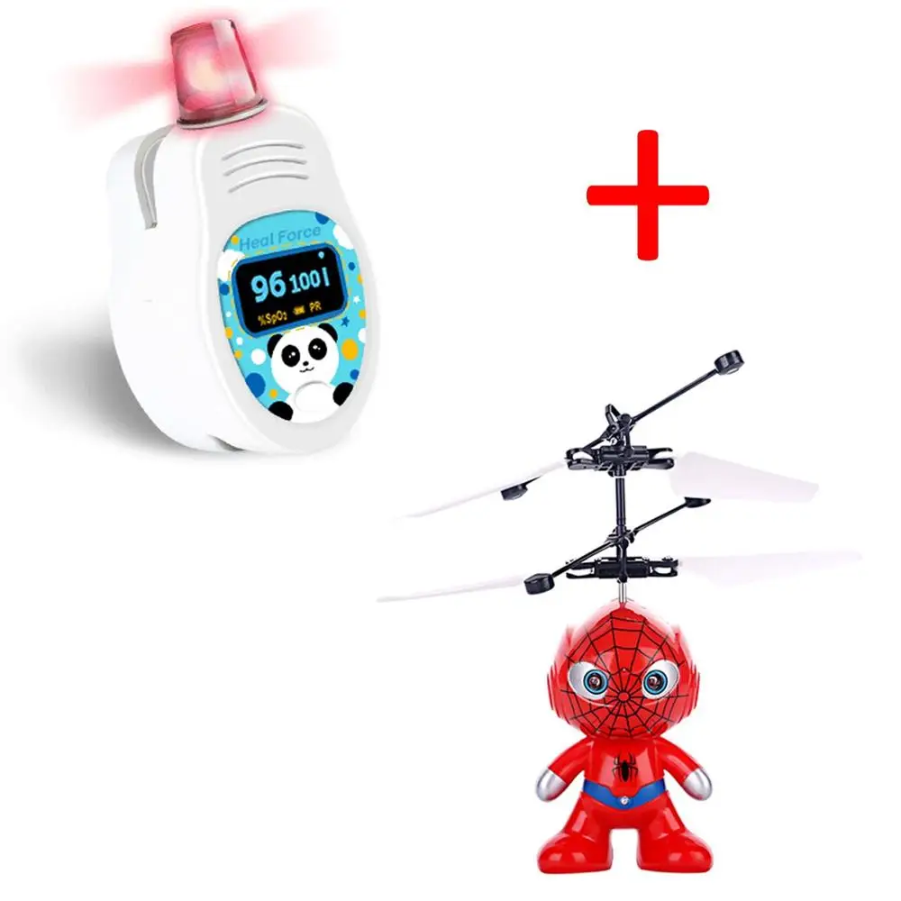 

Medical Pediatric Oximeter Babies Children Child Pulse Heart Rate Monitor USB Charging Matching toy Induction aircraft