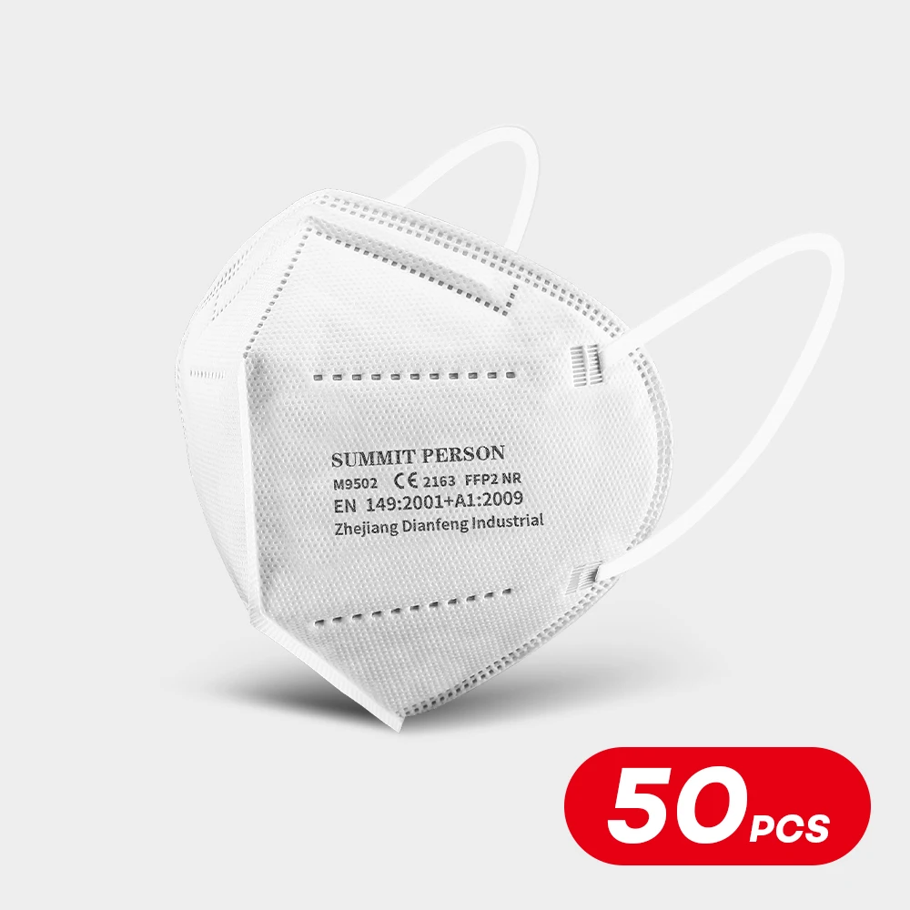 5 слойная маска FFP2 для лица, 50-100 шт.