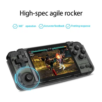 

Rk2020 3.5Inch Retro Console IPS Sn Portable Handheld Game Console PS1 N64 Games Video Game Player