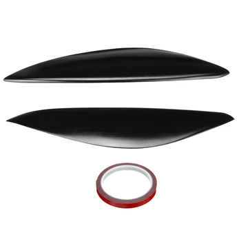 

2Pcs Car Headlight Eyebrow Cover Trim Fiberglass Head Light Lamp Eyelid Sticker for Vauxhall/Opel Signum Vectra C Facelift 2006-