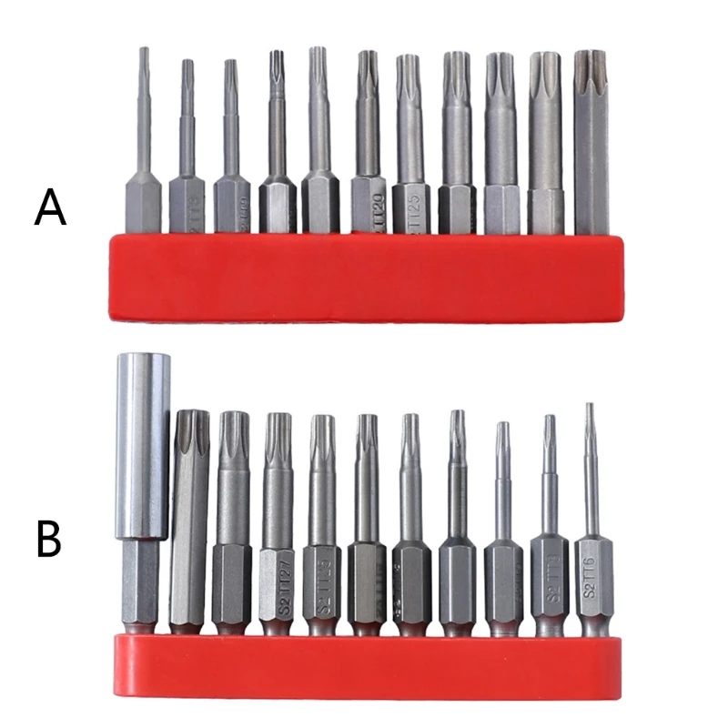 

Multifunctional Alloy Steel Torx Screwdriver Set Hexagonal Handle Mini Magnetic Screwdriver Bits Kit for Electric Hand Drill