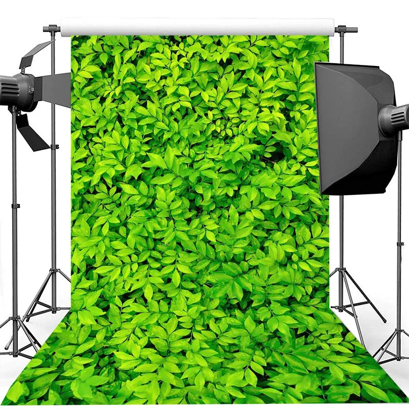 

Spring Backdrop Green Leaf Dew Photography Backdrops For Photo Studio Birthday Party Decoration Banner Photography Background