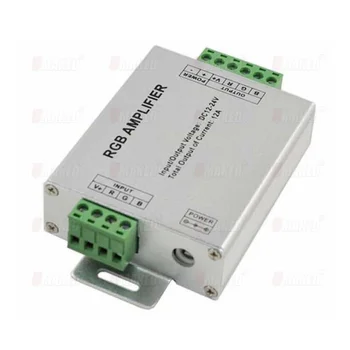 

LED RGB Remote Controller Amplifier Channel Output 12V - 24V 24A 4 RGB LED Remote Controller Strip Power Repeater