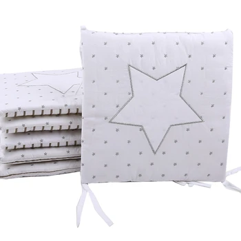 

6Pcs Baby Bed Bumper Little House Pattern Crib Protection Infant Cot Newborn Bedding Baby Bed Bedding