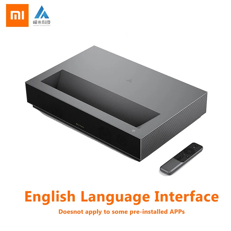 Xiaomi Fengmi Laser TV 4K кинотеатр домашний 1700 ANSI Lumens BLE 4 0 Поддержка 3D HDR10 DTS 95%