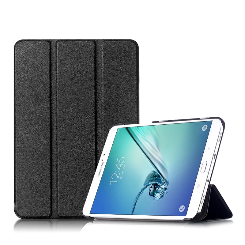 Premium PU Leather Tri-Folding Stand Magnetic Flip Tablet Cover Case