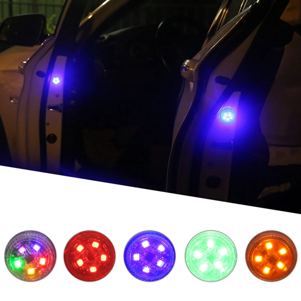 

New Car LED Strobe Light 5 LED SMD Help Flash Car Door Opening Warning Lamp Wireless Magnetic-Induction Free installation 5W 12V