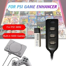 5000 игры с открытым исходным кодом симулятор портативная игра усилитель Разъем Аксессуары Прочный классический с концентратором дома детей для PS1 мини