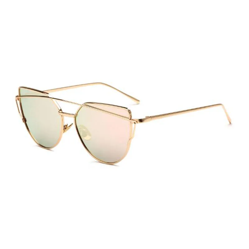 New Cat Eye Sunglasses Women Rose Gold Mirror Sun  Rose Gold Designer  Sunglasses - Sunglasses - Aliexpress