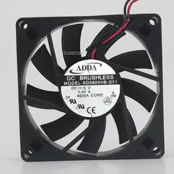 Для AD0805HB-D71 DC5V 0.43A 8015 8 см ATX тишина Вентилятор охлаждения Бесплатная доставка