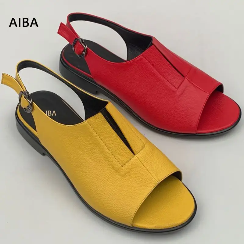 yellow flat sandals womens