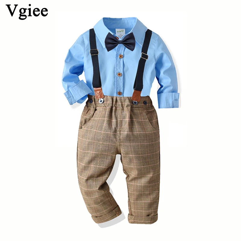 

Vgiee Boys Outfits for Wedding Birthday Party Children Kids Set Long Sleeve Winter Fall Clothes Baby Boy Set CC745