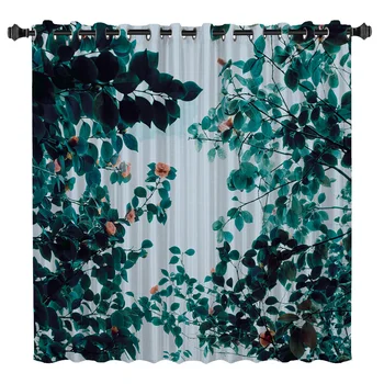 

Plant The Rose Beautiful Rose Tree Room Curtains Large Window Bathroom Outdoor Kitchen Indoor Decor Kids Curtain Panels With