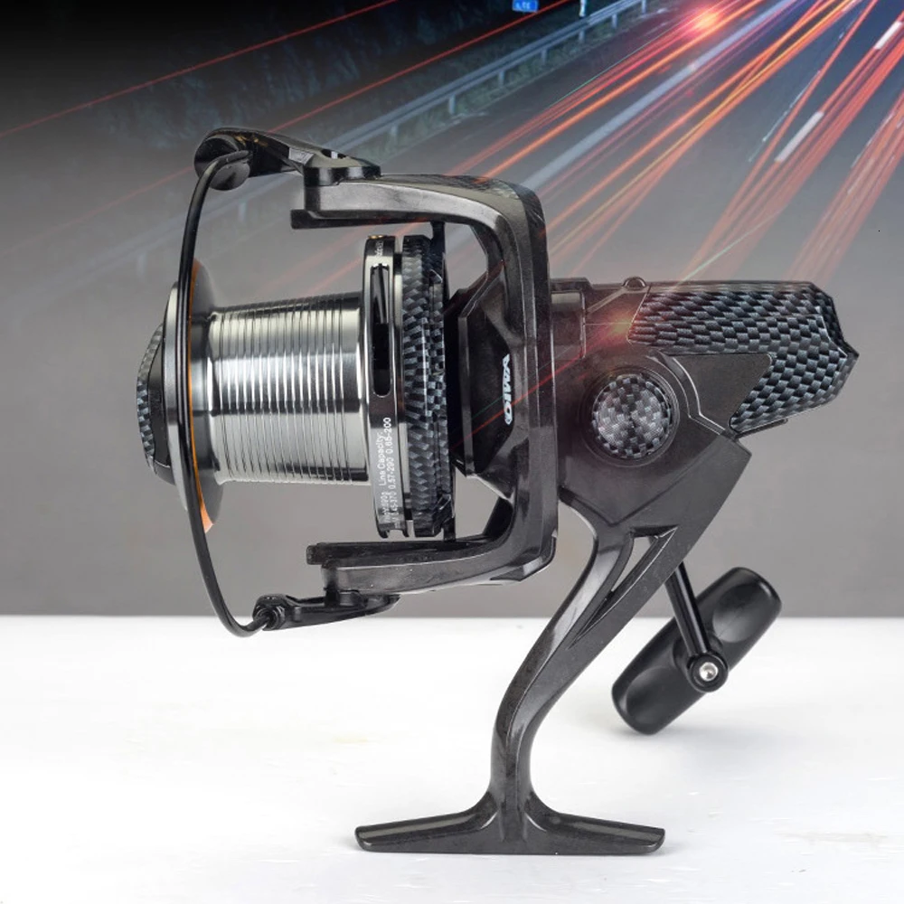 

Professional Spinning Reel Carbon Body Fishing Reel 12+1BB 4.7:1 Max Drag 20-25kg For Beach Saltwater
