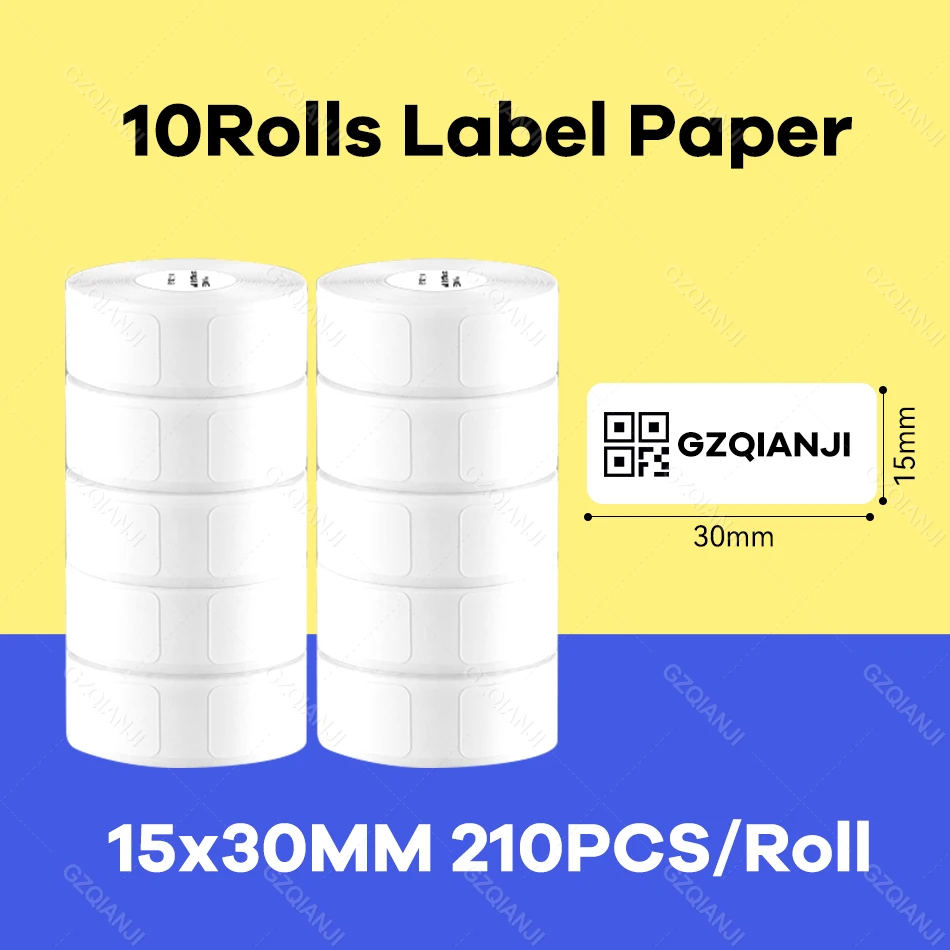 pocket printers Niimbot D110 D11 Thermal Paper Direct Sticker Labels Roll Strong Adhesive Sticker Clear Printing for Pocket Thermal Printer small sticker printer Printers