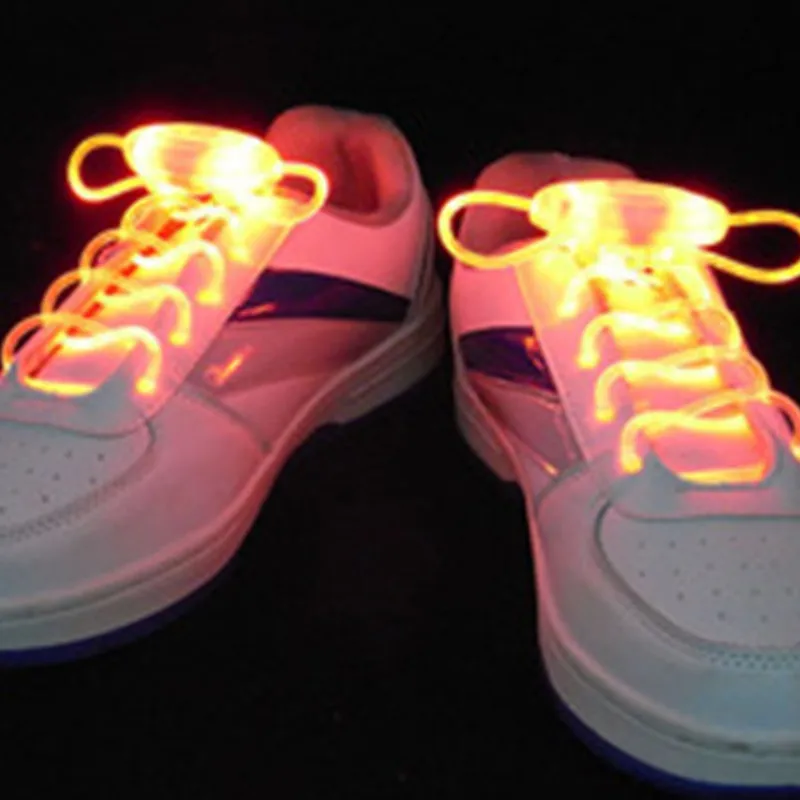 Вечерние, для катания на коньках, очаровательный светодиодный светильник, светящиеся шнурки, шнурки для обуви - Цвет: Yellow