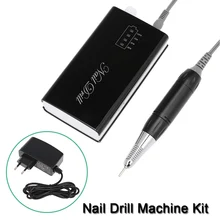 Rechargeable Nail Drill Machine Kit Electric Nail Polisher Set Cordless Portable Manicure Set Optional EU / US Plug